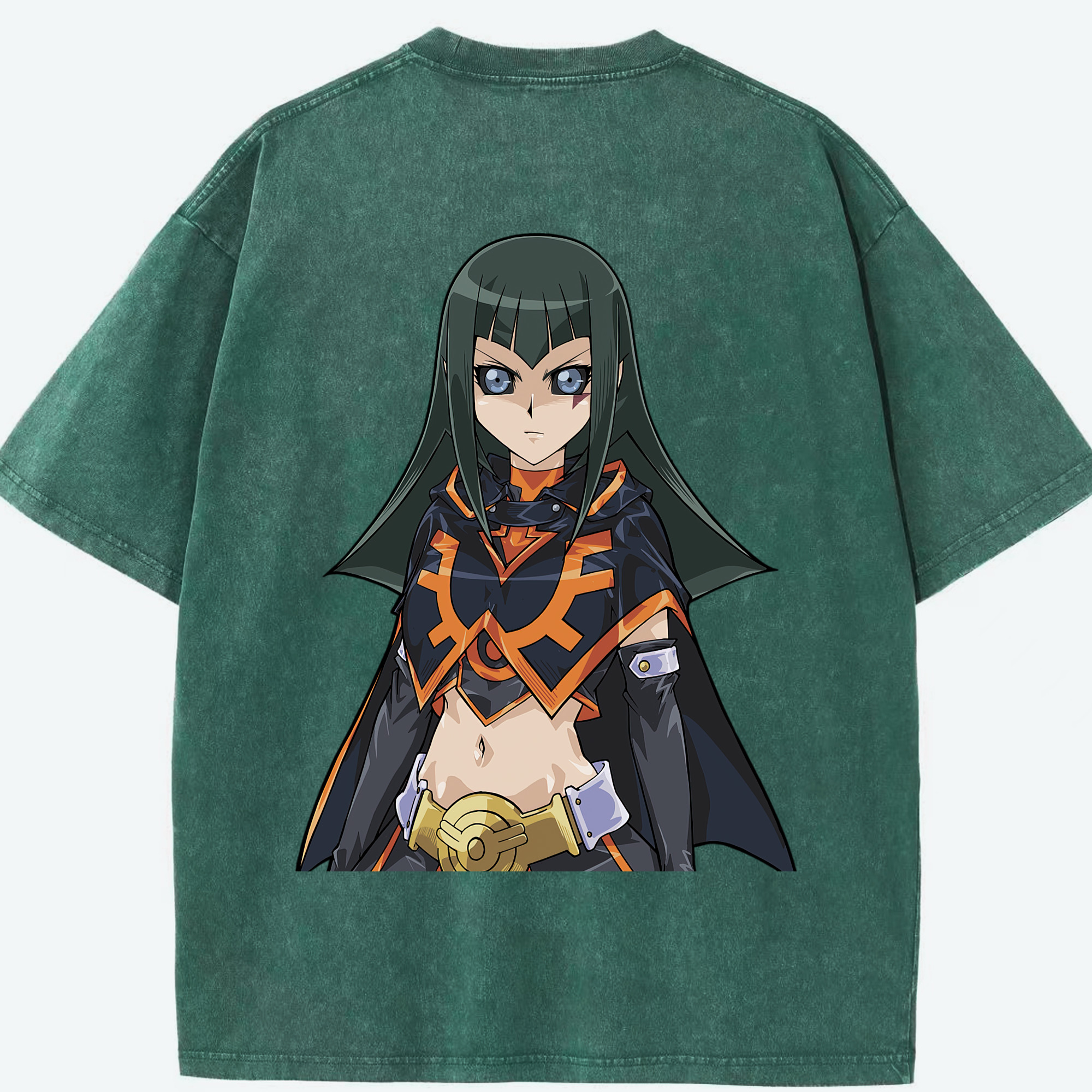 （画像用） 遊☆戯☆王 Yu-Gi-Oh! 綿100% ヴィンテージ風 半袖Tシャツ（背面プリント）